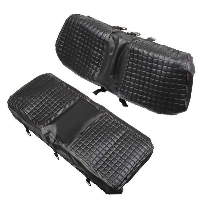 DURAFORCE Black Universal Rear Seat Cover Kit for Club Car EZGO Yamaha Golf Cart