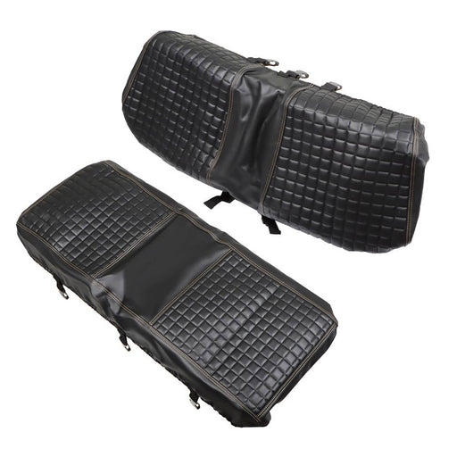 DURAFORCE Black Universal Rear Seat Cover Kit for Club Car EZGO Yamaha Golf Cart