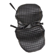 DURAFORCE Black Universal Rear Seat Cover Kit for Club Car EZGO Yamaha Golf Cart