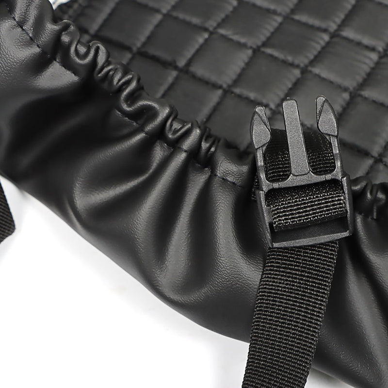 DURAFORCE Black Universal Rear Seat Cover Kit for Club Car EZGO Yamaha Golf Cart