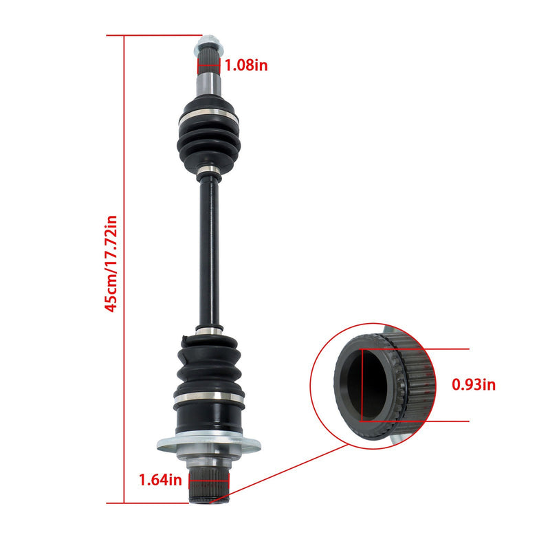 DURAFORCE Rear Left CV Joint Axle for Yamaha Grizzly 660 YFM660F 4X4 2003-2008
