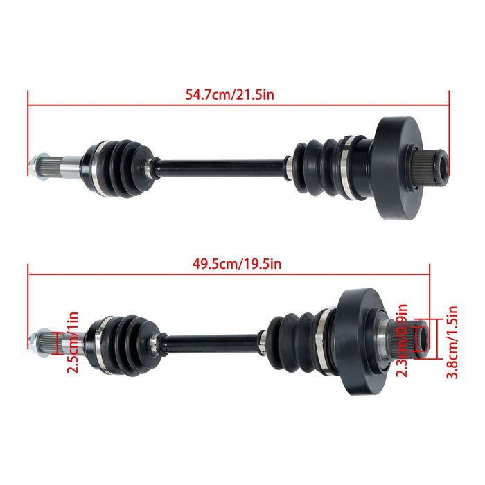 DURAFORCE 2Pcs Rear CV Axles Drive Shaft for Yamaha Grizzly 660 2003-2008 Left & Right