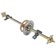 DURAFORCE 44" ATV Go Kart Rear Live Axle Kit Sprocket Brake Wheel Hub Quad Fit