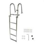 DURAFORCE 4-Step Stainless Steel Telescoping Boat Ladder Foldable Premium New