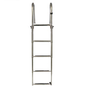 DURAFORCE 4-Step Stainless Steel Telescoping Boat Ladder Foldable Premium New