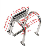 DURAFORCE 4-Step Stainless Steel Telescoping Boat Ladder Foldable Premium New