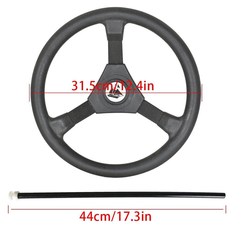 DURAFORCE 13.5" High-End Boat Rotary Steering System Kit for 13ft Outboard SS13713