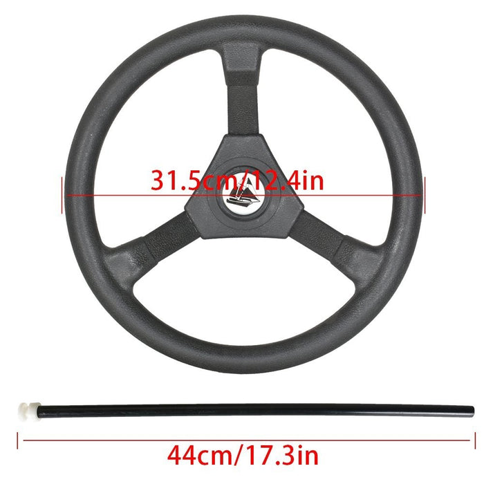 DURAFORCE 13.5" High-End Boat Rotary Steering System Kit for 13ft Outboard SS13713