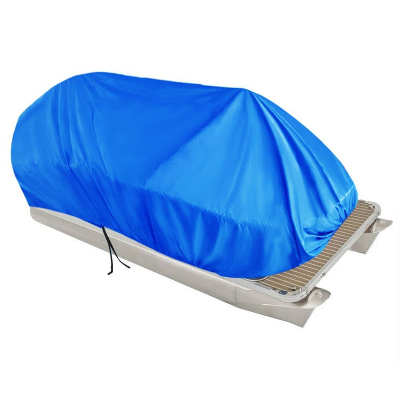 DURAFORCE Waterproof Boat Cover 21-24ft Trailerable Pontoon Dark Blue 102" Beam