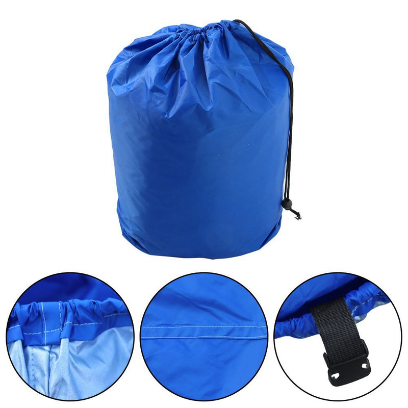 DURAFORCE Waterproof Boat Cover 21-24ft Trailerable Pontoon Dark Blue 102" Beam