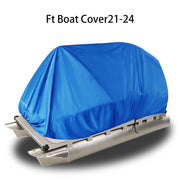 DURAFORCE Dark Blue Waterproof Boat Cover 21-24' Trailerable Pontoon Beam 102