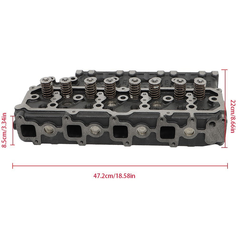 DURAFORCE New Mitsubishi S4S Engine Cylinder Head Assembly with Full Gasket Set Complete