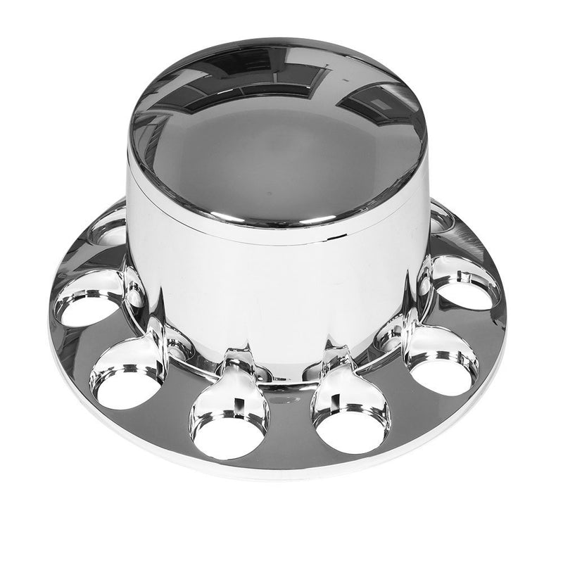 DURAFORCE 4× 33MM Chrome Rear Wheel Axle Hub Nut Covers Semi ABS Plastic Kit