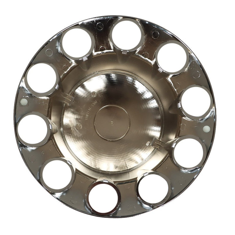 DURAFORCE 4× 33MM Chrome Rear Wheel Axle Hub Nut Covers Semi ABS Plastic Kit