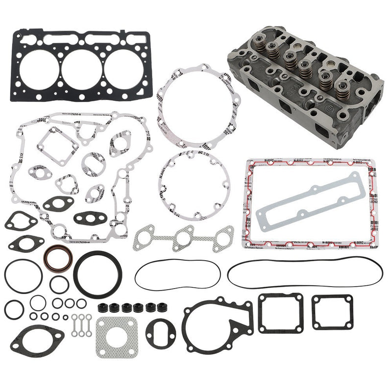 DURAFORCE Kubota D1105 Engine Cylinder Head & Full Gasket Kit Complete Replacement