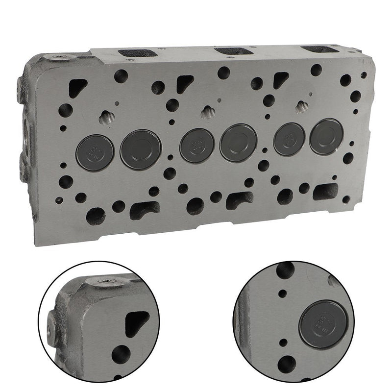 DURAFORCE Kubota D1105 Engine Cylinder Head & Full Gasket Kit Compatible Replacement