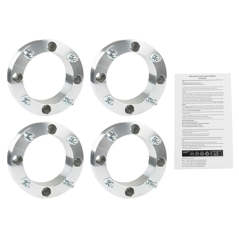 DURAFORCE 4x Wheel Spacers 4x156 2" 131mm 3/8"-24 for Kawasaki 300B Lakota 1995-2000