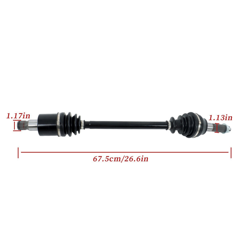 DURAFORCE Polaris RZR S 800 Rear Right & Left CV Joint Axle Complete 09-14