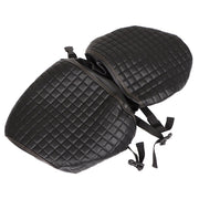 DURAFORCE Front & Rear Diamond Stitch Seat Covers for E-Z-GO Medalist/TXT 94-13 Black