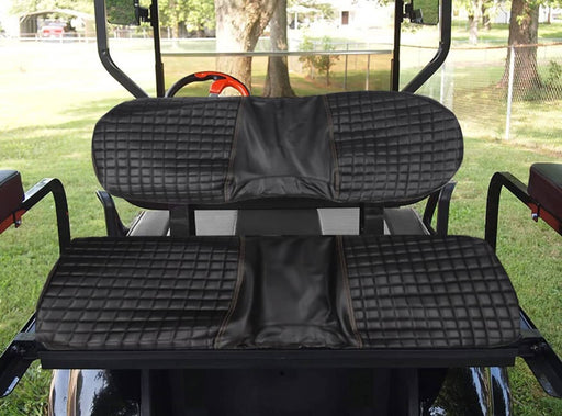 DURAFORCE EZGO Medalist TXT 94-13 Front & Rear Seat Cover Black Diamond Stitching