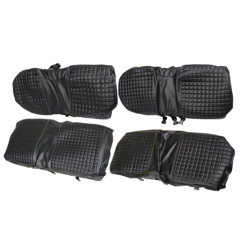 DURAFORCE EZGO Medalist TXT 94-13 Front & Rear Seat Cover Black Diamond Stitching