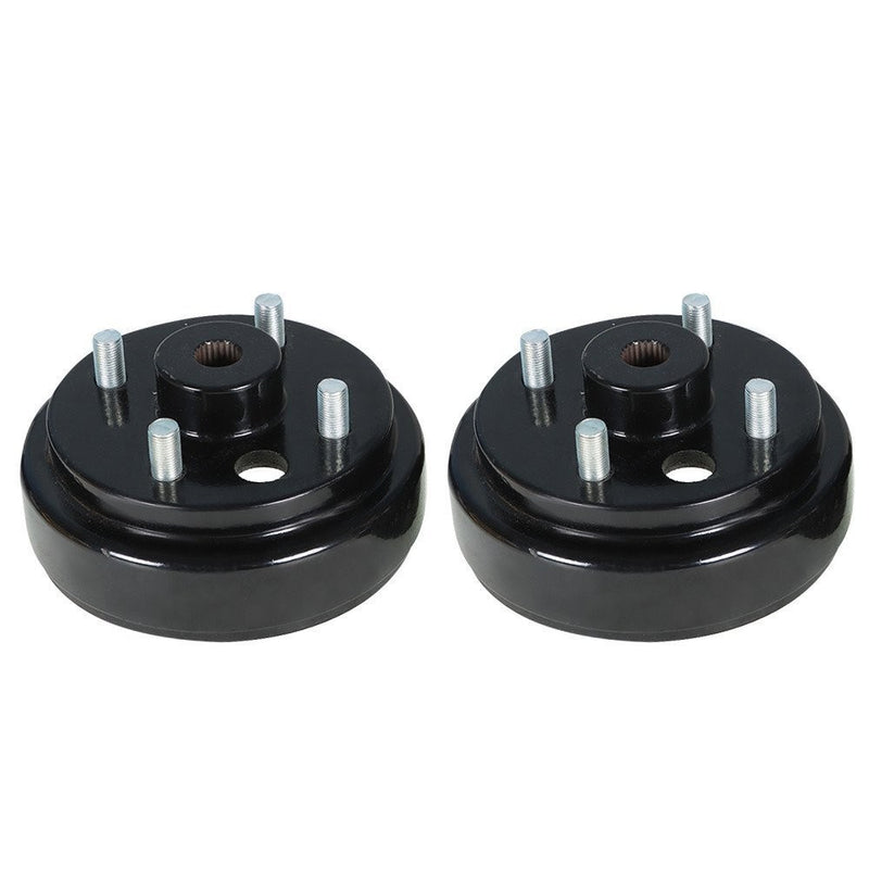 DURAFORCE 2× Rear Brake Hub Drum for EZGO Golf Cart Electric 82+ Gas 82-93