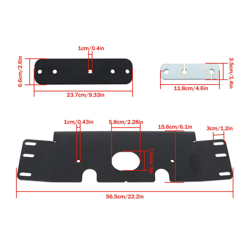 DURAFORCE ATV Snow Plow Mid Mount Kit for Polaris Sportsman 335 98-00 & 800 05-14