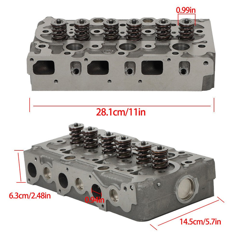 DURAFORCE Kubota D950 D850 Engine Cylinder Head Assembly with Valves & Springs Complete