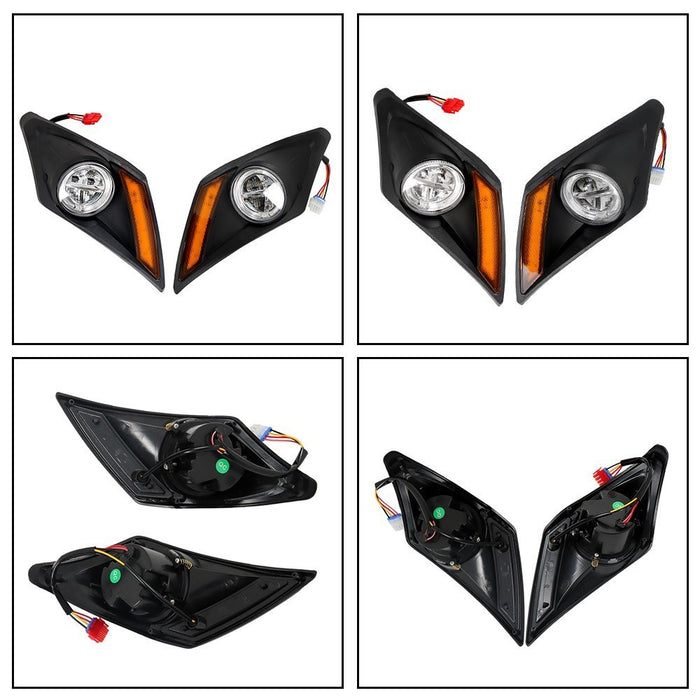 DURAFORCE 2017+ Yamaha Drive2 LED Deluxe Street Legal Golf Cart Light Kit Set