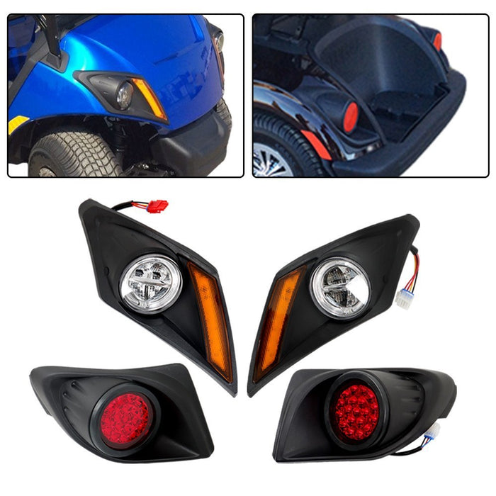 DURAFORCE 2017+ Yamaha Drive2 LED Deluxe Street Legal Golf Cart Light Kit Set