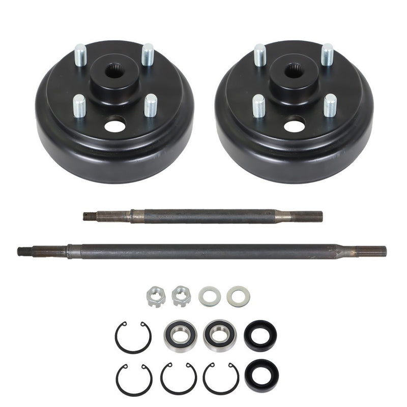 DURAFORCE EZGO Rear Axle & Brake Hub Drum Kit for Electric & Gas 1982-93 Models