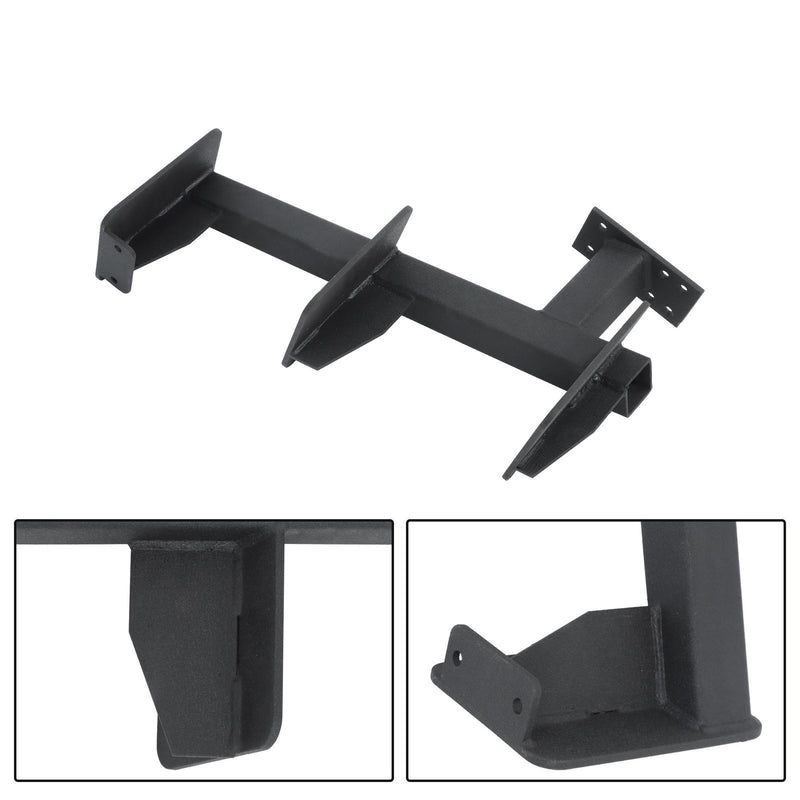 DURAFORCE Black Universal 3-Step Bass Boat Trailer Steps Heavy-Duty with Handle