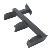 DURAFORCE Black Universal 3-Step Bass Boat Trailer Steps Heavy-Duty with Handle