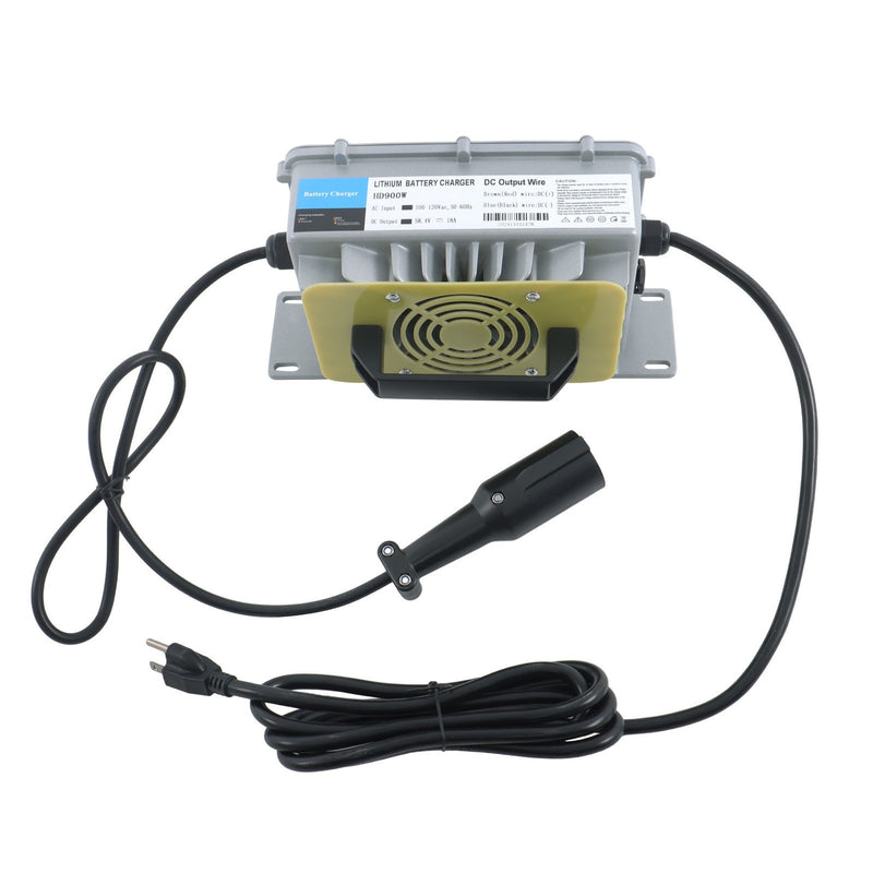 DURAFORCE 3-Pin Round Plug 58.4V 18A Golf Cart Charger for Club Car DS Precedent