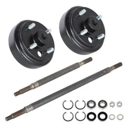 DURAFORCE EZGO Rear Axle & Brake Hub Drum Kit 1982-1993 Golf Cart Elec Gas 2-Cycle