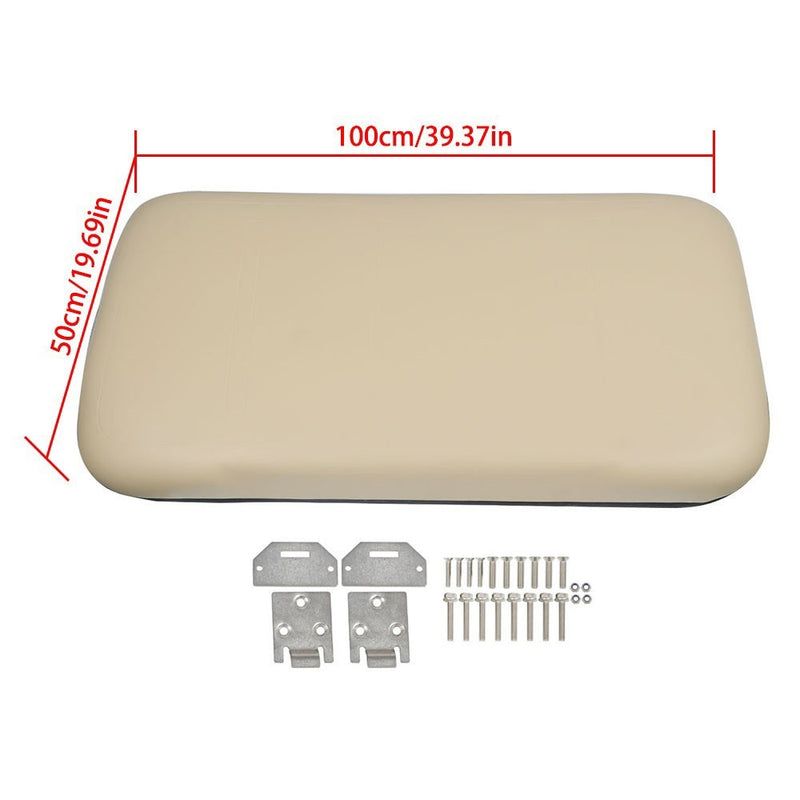 DURAFORCE Tan Front Seat Bottom for E-Z-GO Medalist TXT 1994-2013 Golf Cart with Hardware