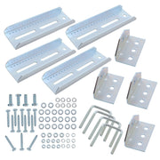 DURAFORCE (4) 8" Galvanized Swivel Top Bunk Brackets w/ Hardware for 2x3 Boat Trailer