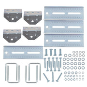 DURAFORCE (4) 8" Galvanized Swivel Top Bunk Brackets w/ Hardware for 2x3 Boat Trailer