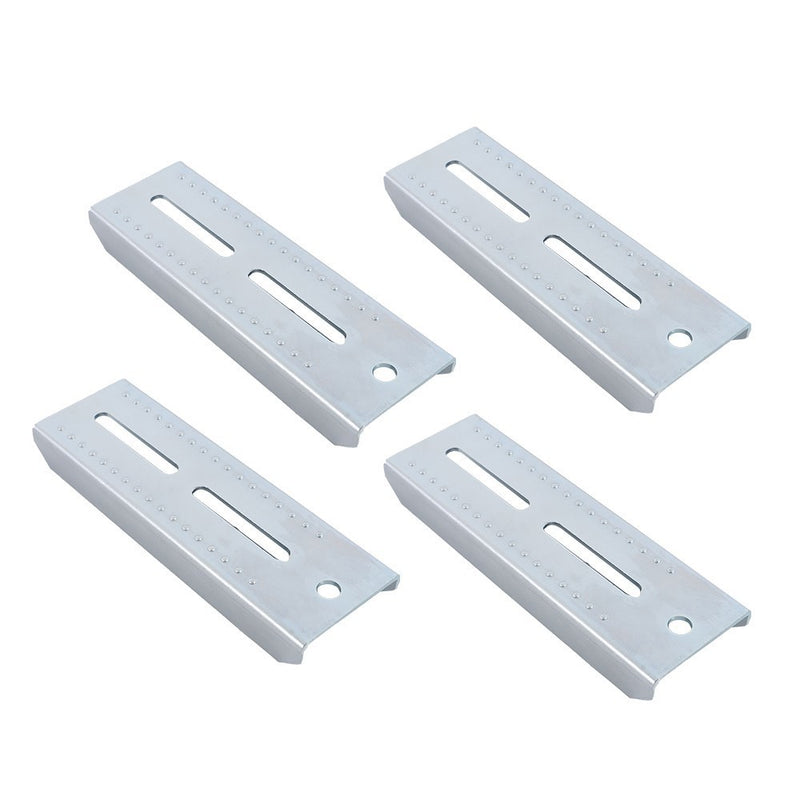 DURAFORCE (4) 8" Galvanized Swivel Top Bunk Brackets w/ Hardware for 2x3 Boat Trailer