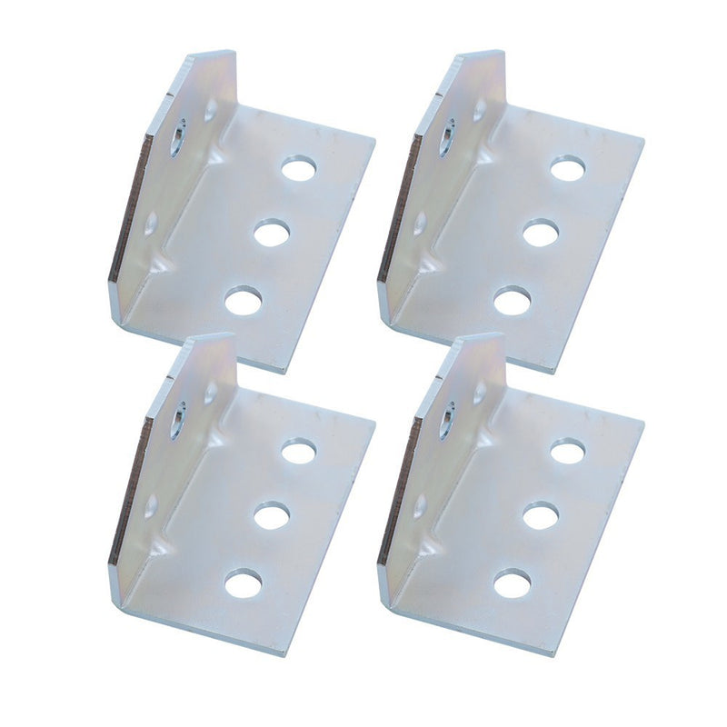 DURAFORCE (4) 8" Galvanized Swivel Top Bunk Brackets w/ Hardware for 2x3 Boat Trailer