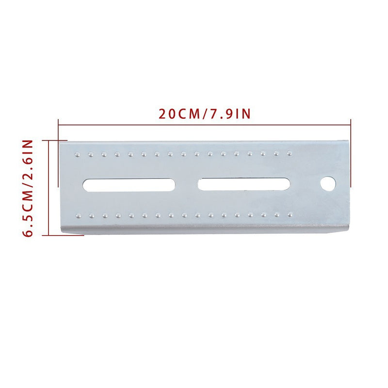 DURAFORCE (4) 8" Galvanized Swivel Top Bunk Brackets w/ Hardware for 2x3 Boat Trailer