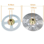 DURAFORCE Go Kart Rear Axle Kit 740mm with T8F 58T Chain Sprocket Fit