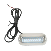 DURAFORCE 2X Blue LED Underwater Boat Lights Stainless Steel Marine Pontoon Transom