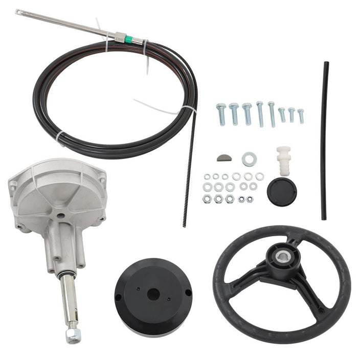 DURAFORCE 17ft Boat Rotary Steering System Outboard Kit Marine Cable SS13217