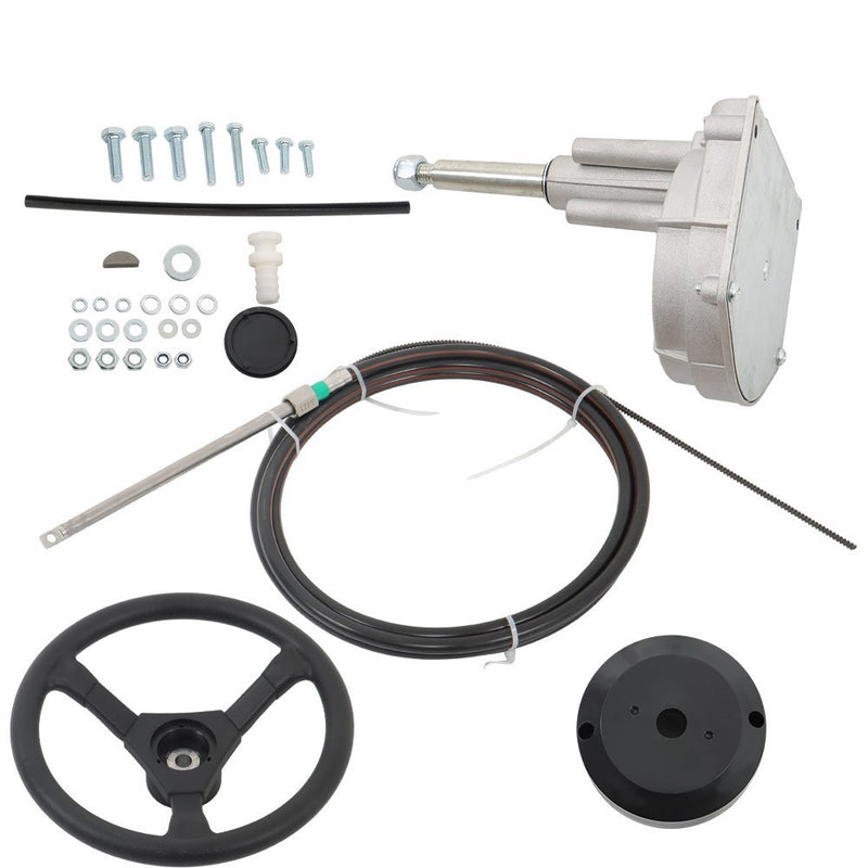 DURAFORCE 17ft Boat Rotary Steering System Outboard Kit Marine Cable SS13217