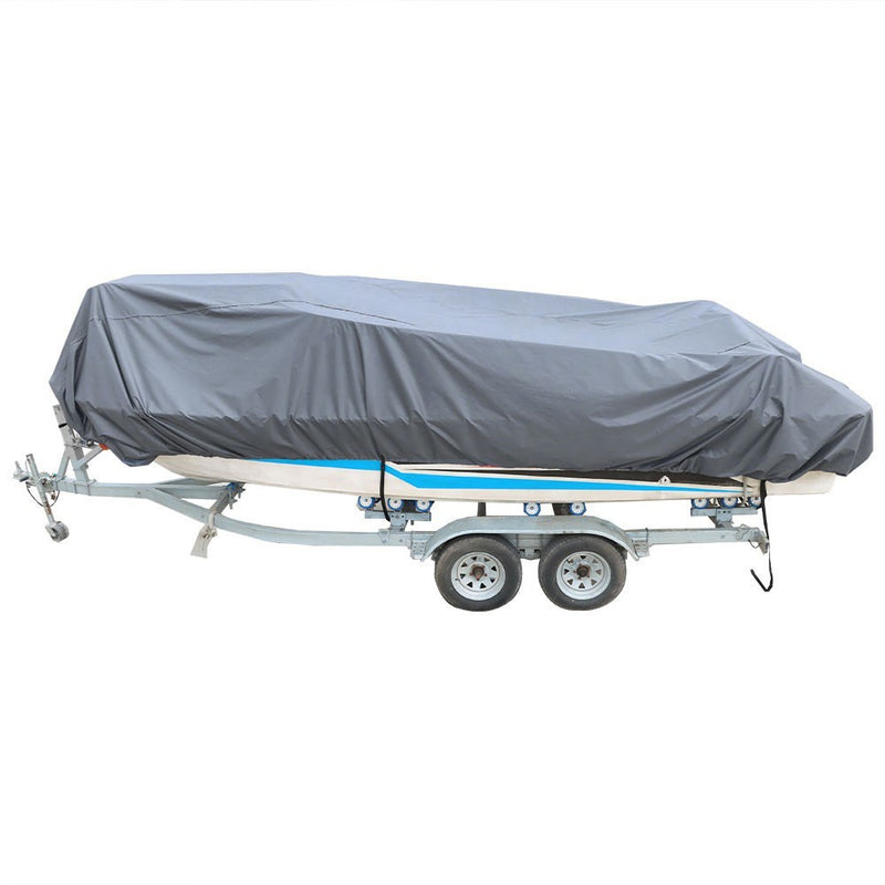 DURAFORCE Heavy Duty US Boat Cover 14-16ft Waterproof 3-Layer Fabric Cotton Lining 90
