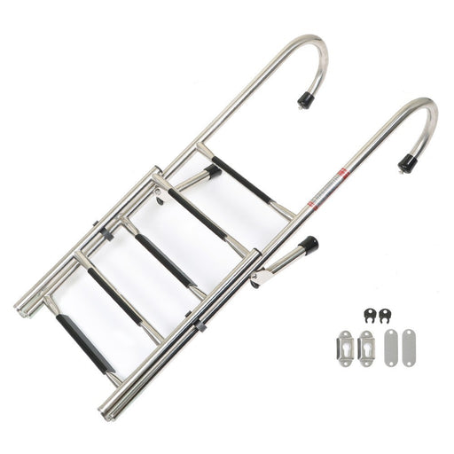 DURAFORCE 304 Stainless Steel Folding Ship Ladder 2 & 3 Step Durable Sturdy