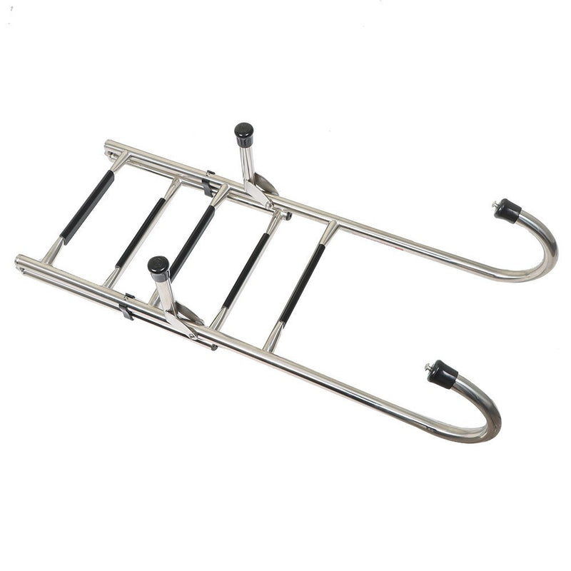 DURAFORCE 304 Stainless Steel Folding Ship Ladder 2 & 3 Step Durable Sturdy