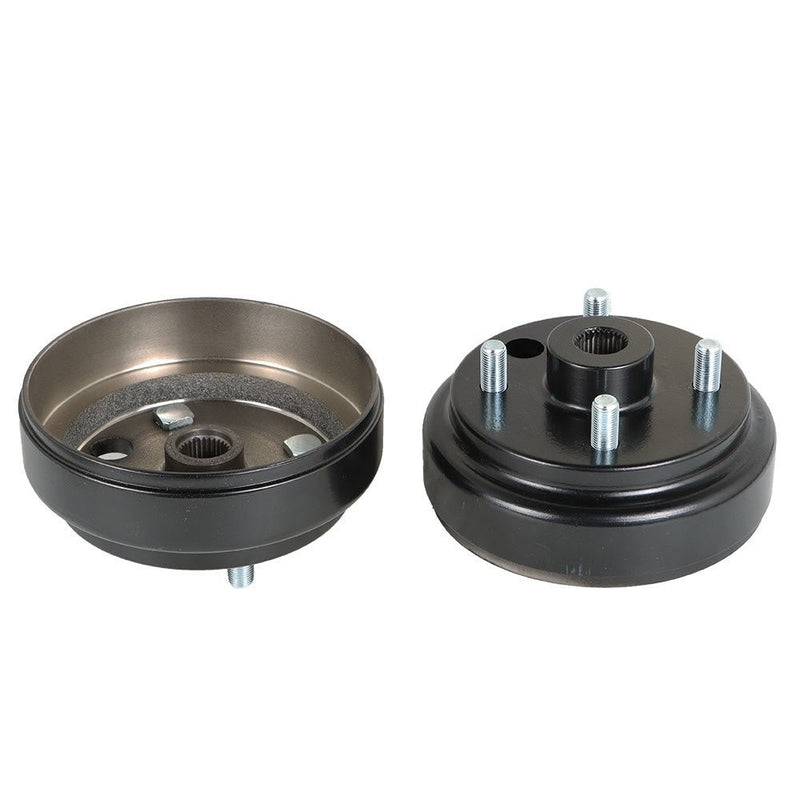 DURAFORCE 2pcs EZGO RXV Rear Wheel Brake Hub Drum 30 Teeth Gas 4-Cycle Golf Cart 1991+