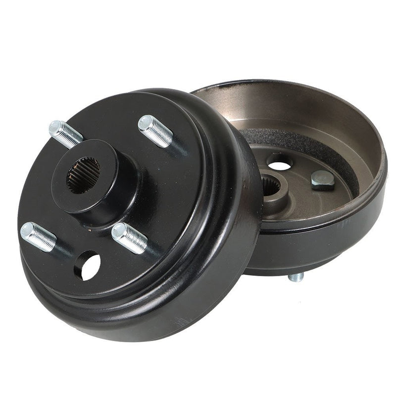 DURAFORCE 2pcs EZGO RXV Rear Wheel Brake Hub Drum 30 Teeth Gas 4-Cycle Golf Cart 1991+